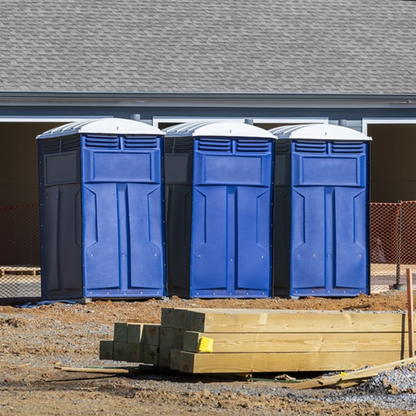 how often are the portable toilets cleaned and serviced during a rental period in Sumner